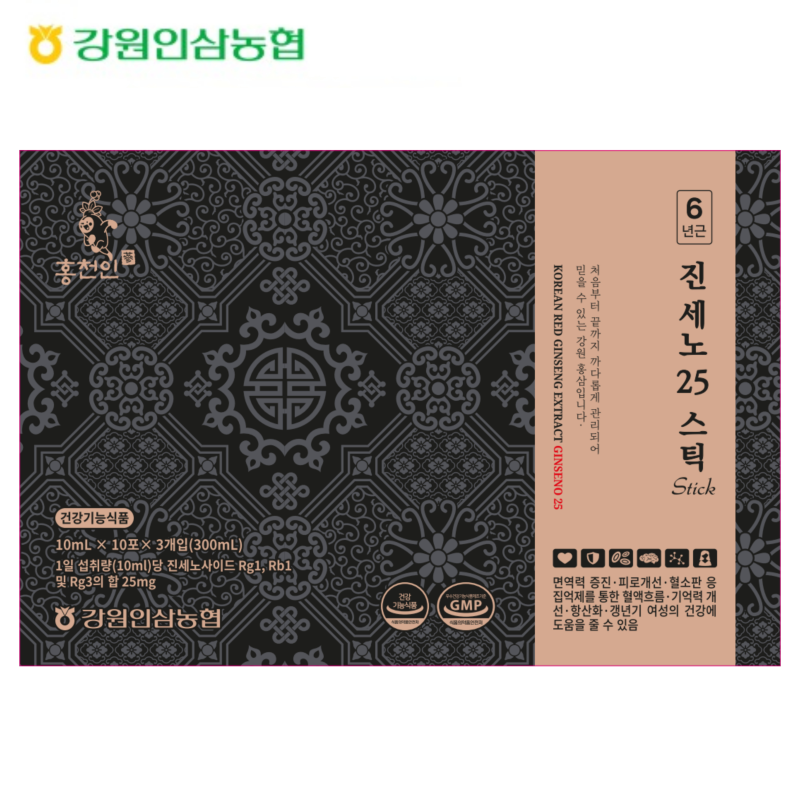 강원인삼농협,강원인삼농협 진세노25 스틱(10ml*30포)